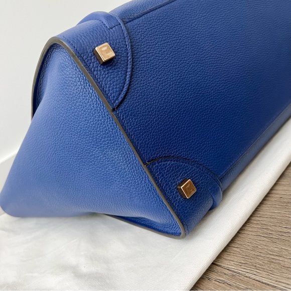 —SOLD— Celine Mini Luggage Indigo Blue Tote Bag Phoebe Philo - Picture 10 of 12